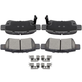 ECCPP rear brake pads front view showing shape and fit for easy replacement