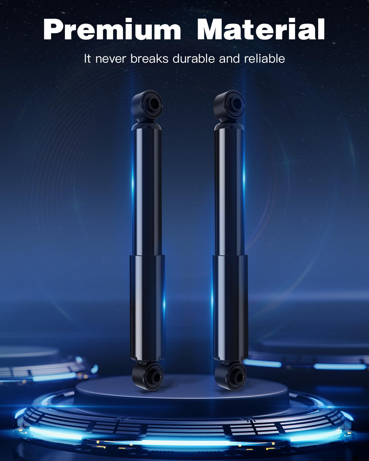 ECCPP rear shock corrosion-resistant finish prevents rust for long life