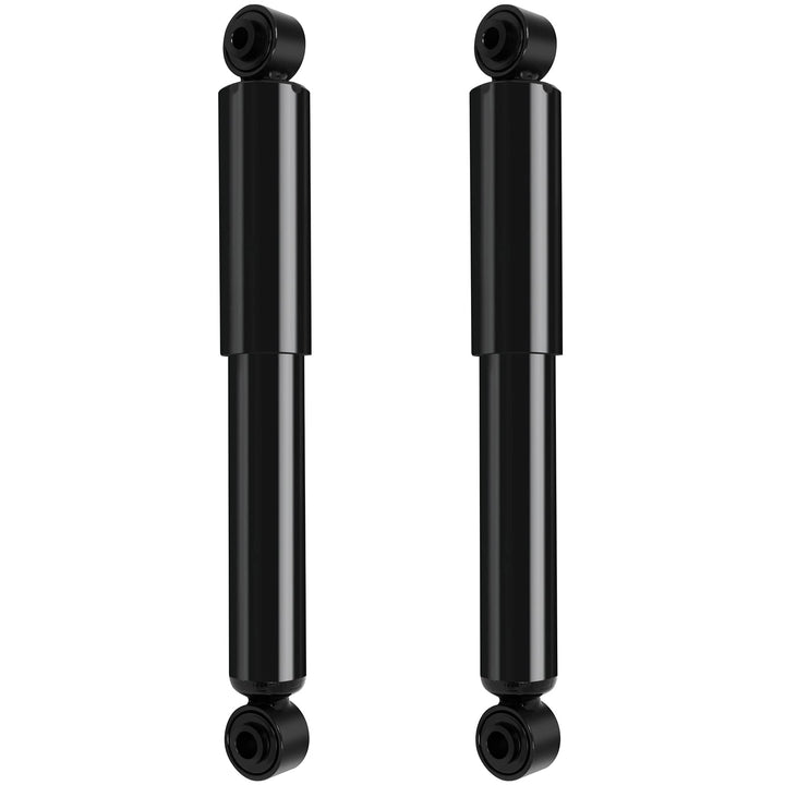 ECCPP rear shock front view showing mounting points and fitment benefit