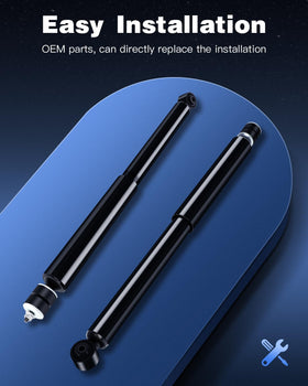 ECCPP shocks packaging and label showing correct OE replacement benefit