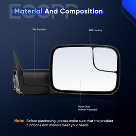ECCPP side profile in extended position illustrating wider sightlines for towing