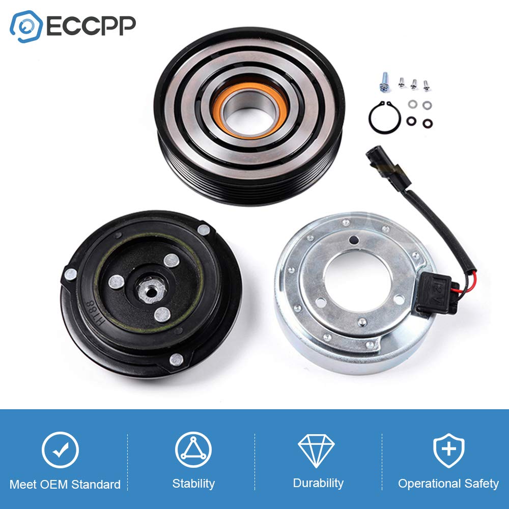 ECCPP side profile showing six pulley grooves for correct belt engagement