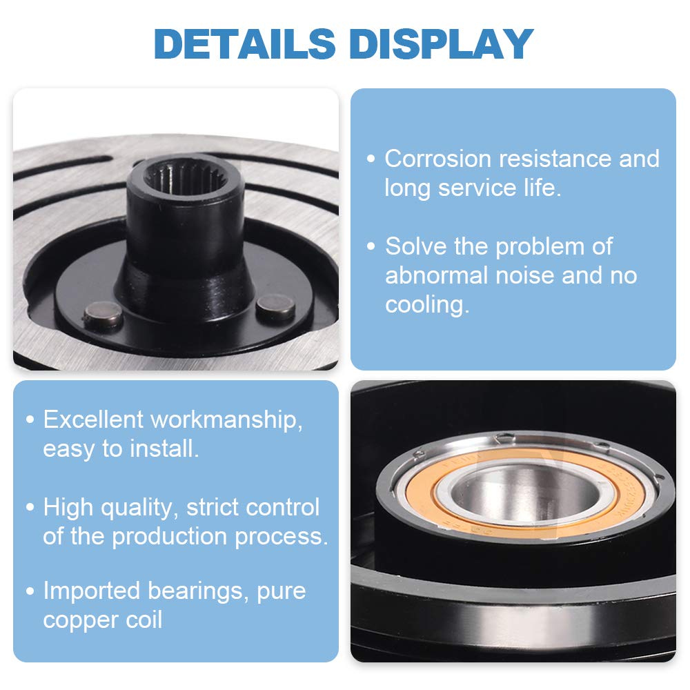 ECCPP clutch next to ruler showing 126mm pulley diameter for correct sizing benefit