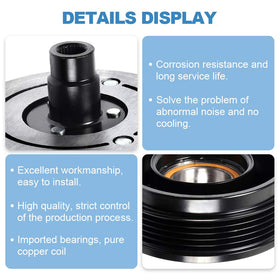 ECCPP clutch next to ruler for 98mm pulley diameter scale reference benefit