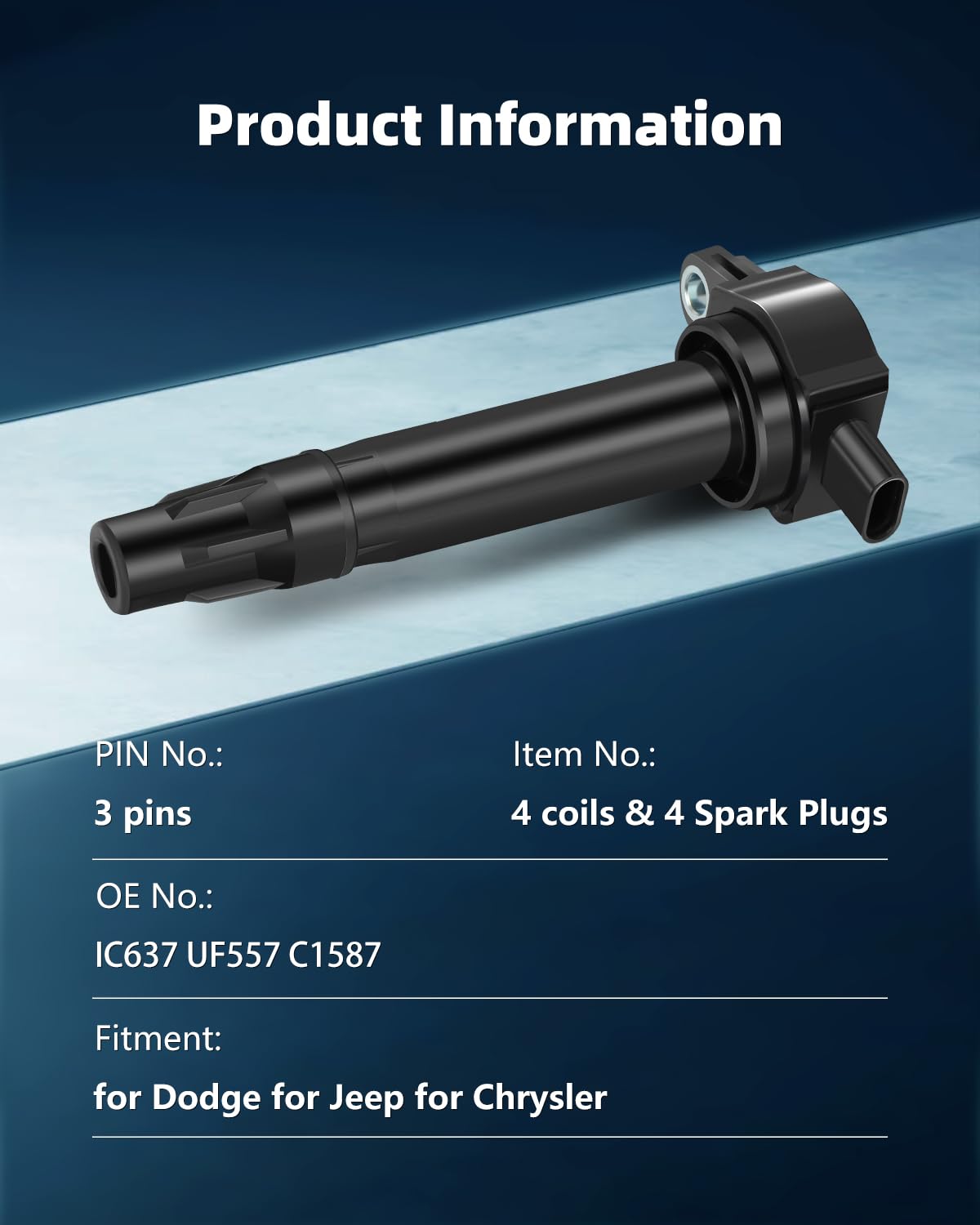 ECCPP iridium spark plug close-up showing tip and long-life performance