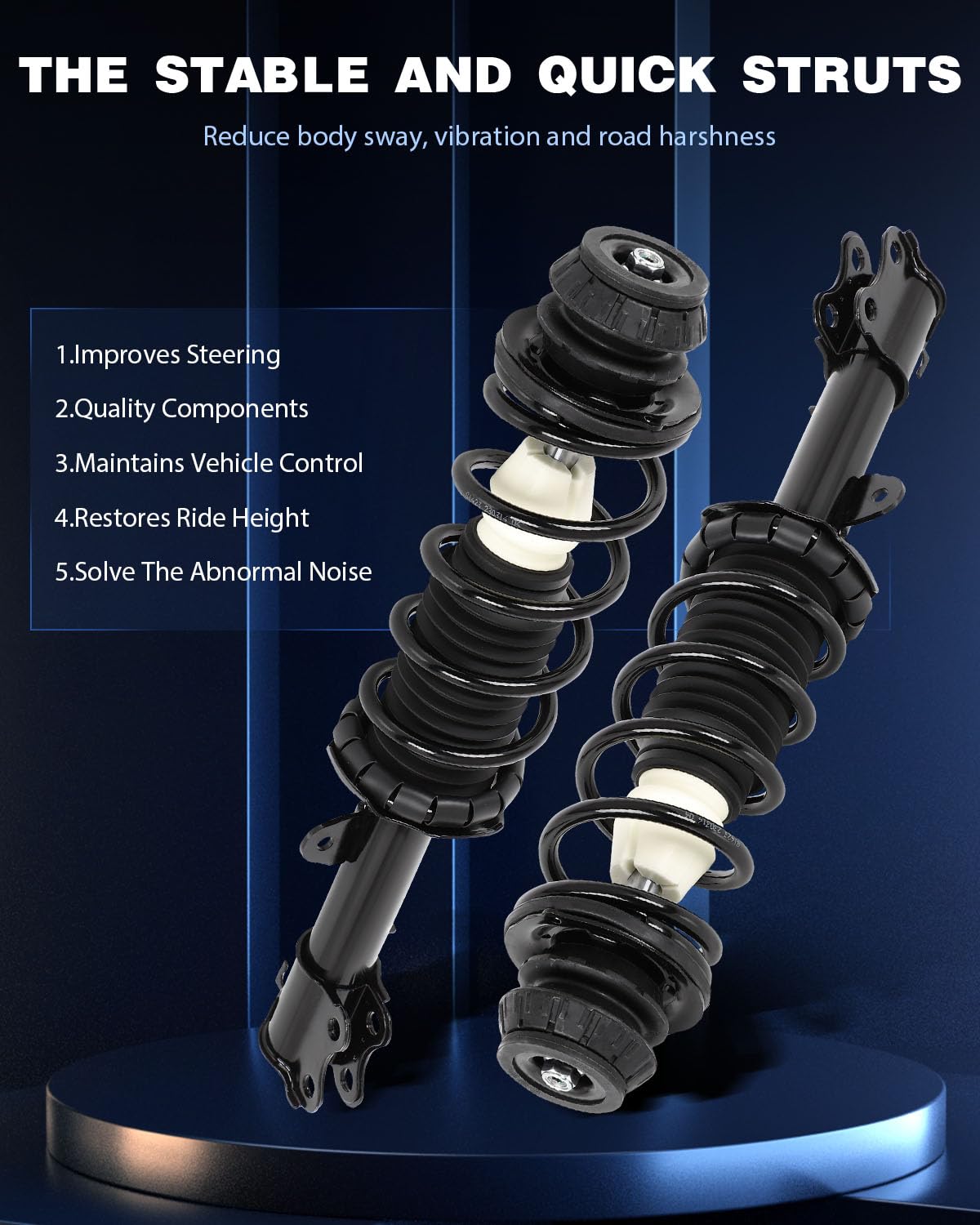 ECCPP top mount and bearing detail highlighting smoother steering