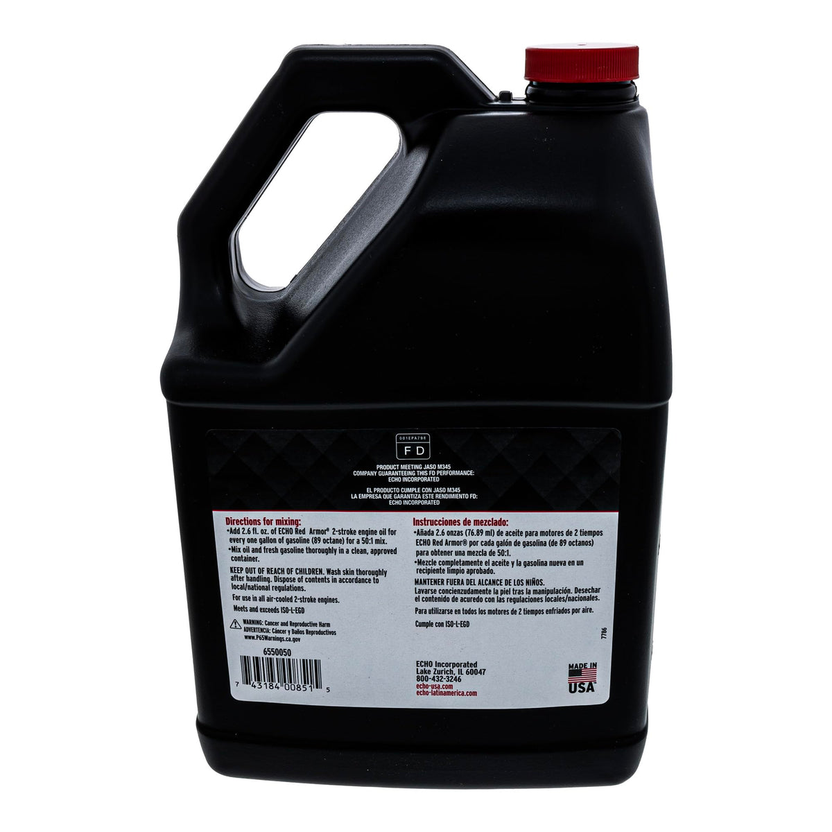 Echo Products oil being added to a chainsaw for reliable equipment start
