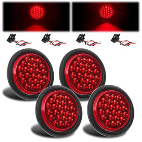 EclatLights front face red lens showing clear visibility benefit
