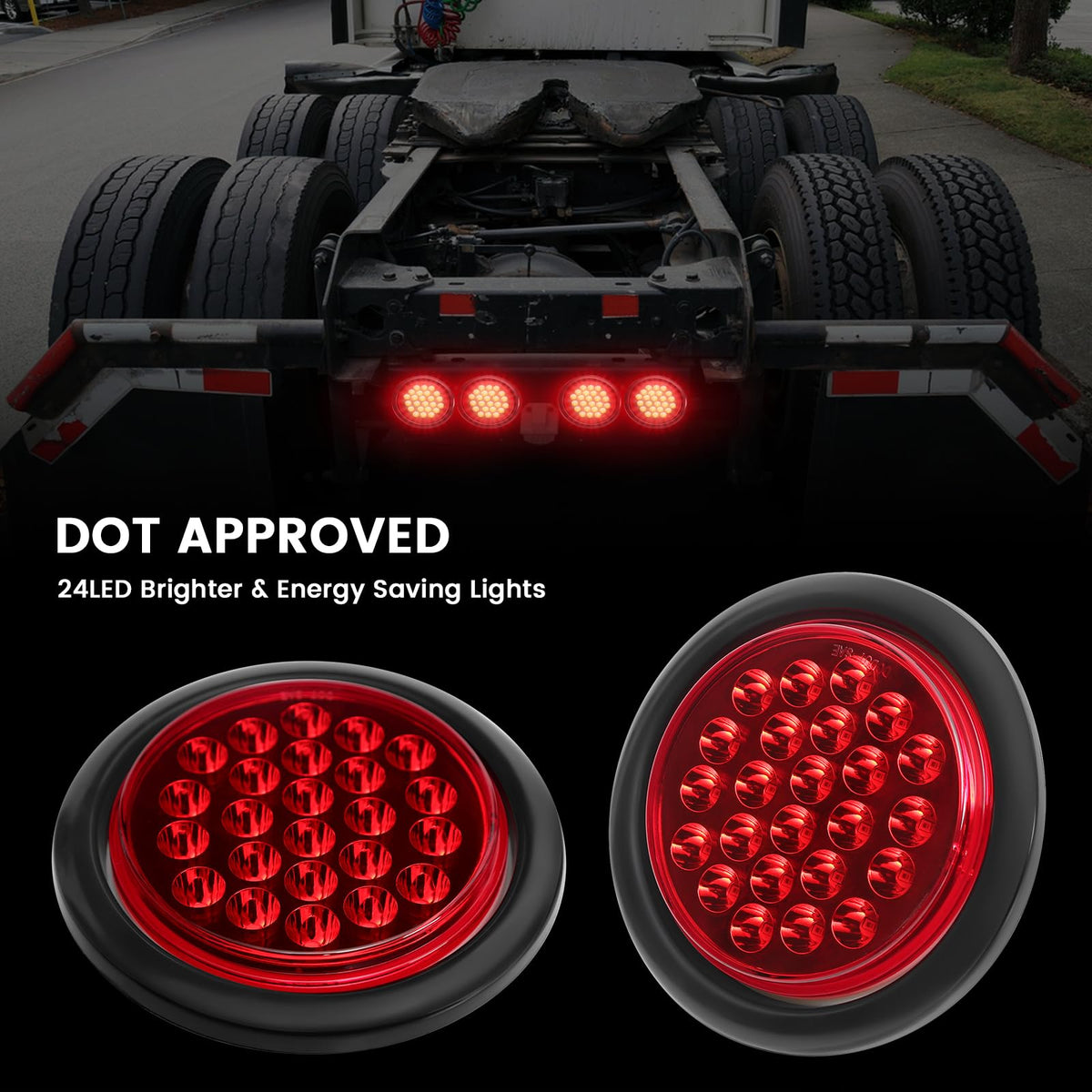 EclatLights installed on trailer rear to improve road visibility