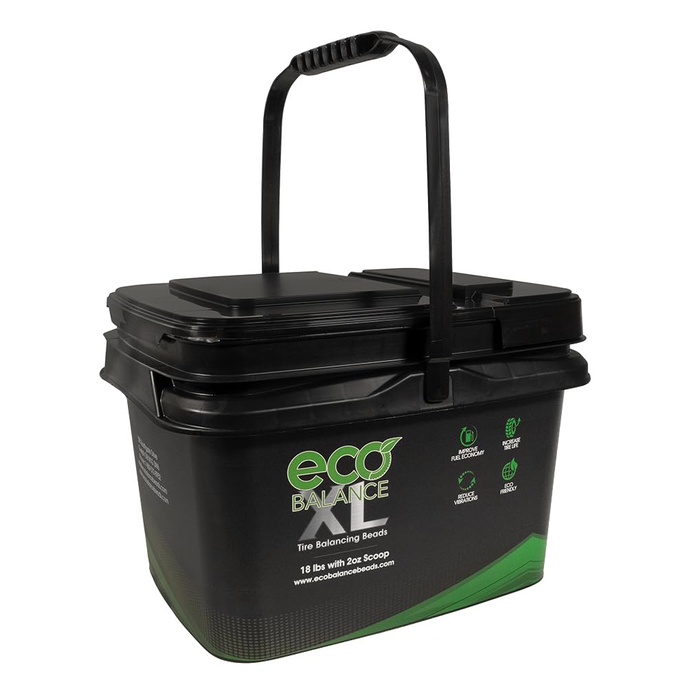ECO Balance front bucket showing label and 18 lb packaging benefit