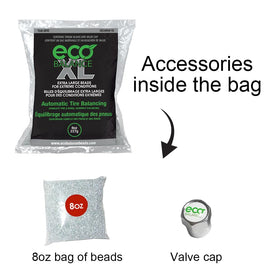 ECO Balance close-up of tempered glass beads highlighting durable smooth spheres and balance performance