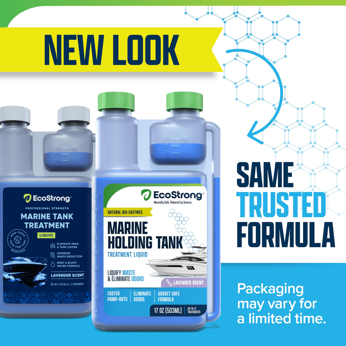 Eco Strong back label with directions and ingredients for safe use