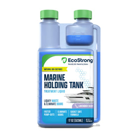 Eco Strong front label on 17 oz bottle showing product name and benefit