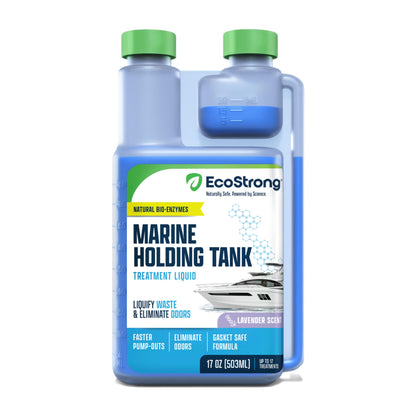 Eco Strong front label on 17 oz bottle showing product name and benefit