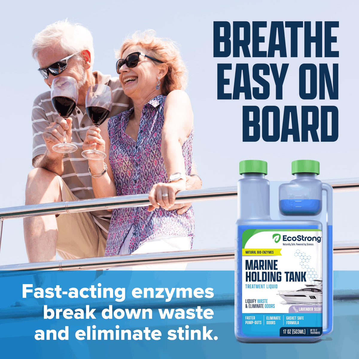 Eco Strong liquid texture close-up illustrating fast dispersal benefit