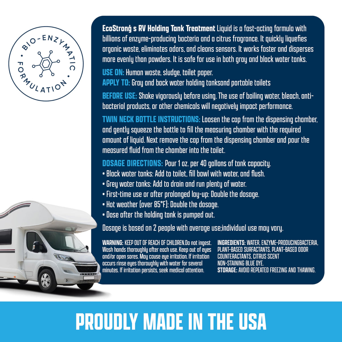 Eco Strong packaging highlighting the 2026 label for shelf visibility