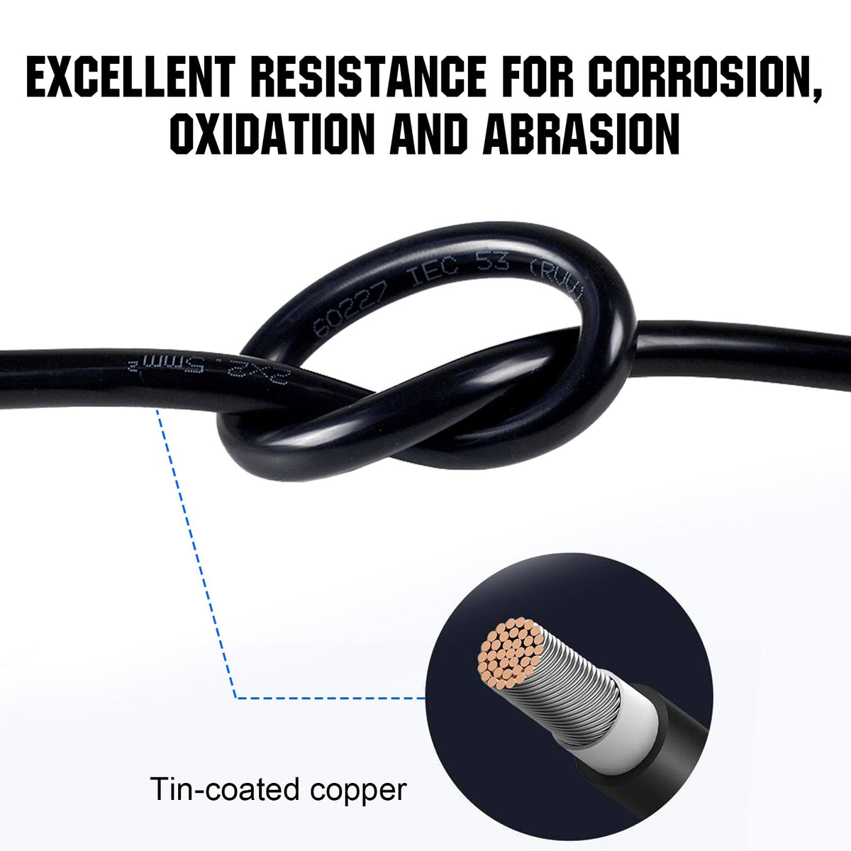 ECO-WORTHY cables attached to boat battery bank showing marine-ready corrosion resistance