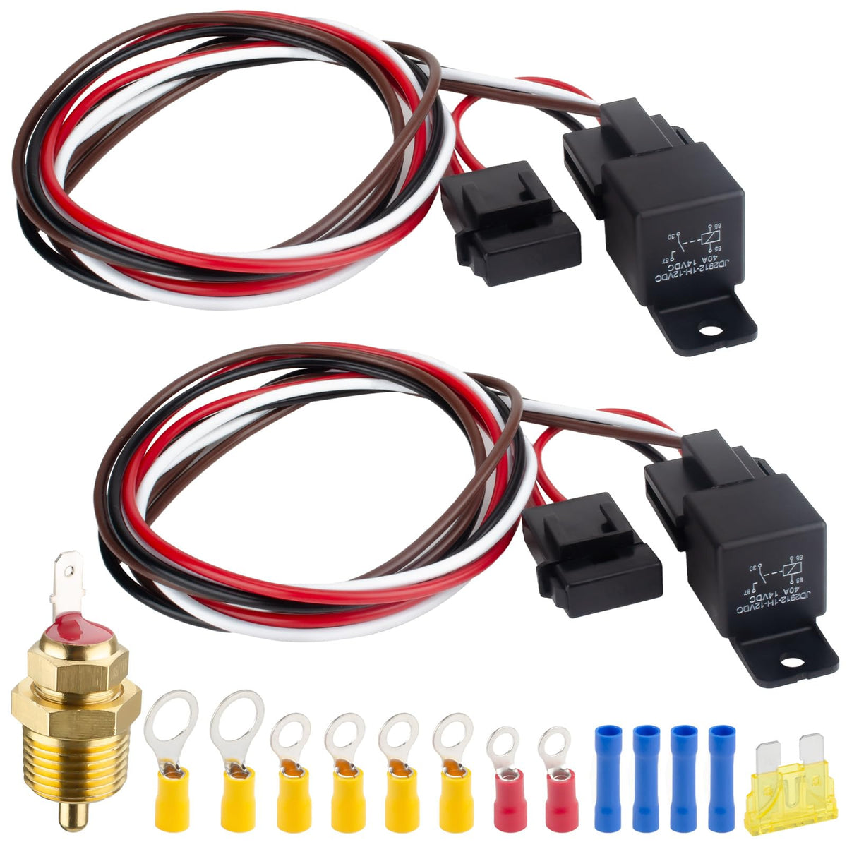 ecocstm front packaging showing complete relay kit and connectors for easy installation
