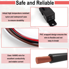 ecocstm fuse holder and included 20A fuses protecting the fan circuit from shorts