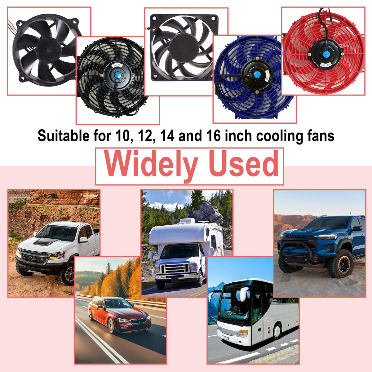 ecocstm installed under hood powering dual fans to improve cooling reliability in traffic