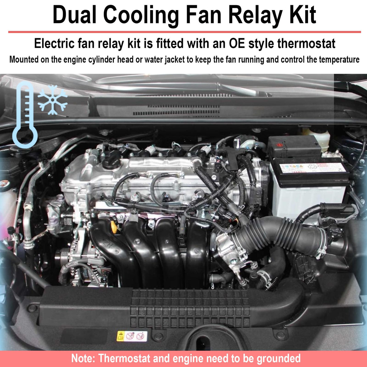 ecocstm scale comparison beside a 12-inch fan to show compatibility and size fitment