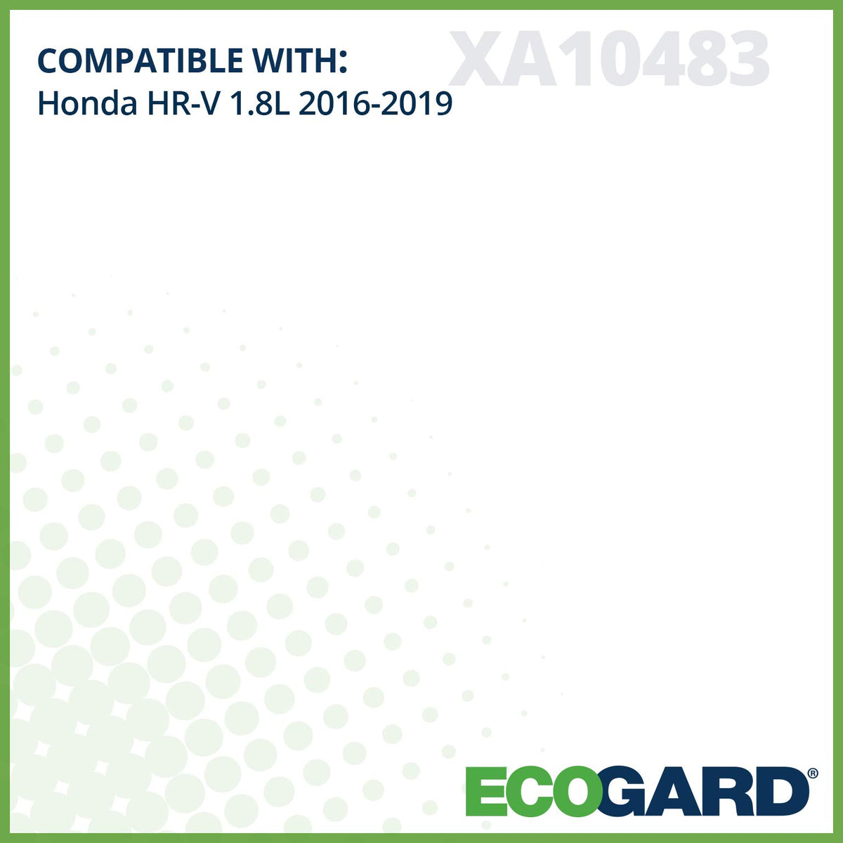 ECOGARD XA10483 installed in Honda HR-V intake demonstrating correct fit