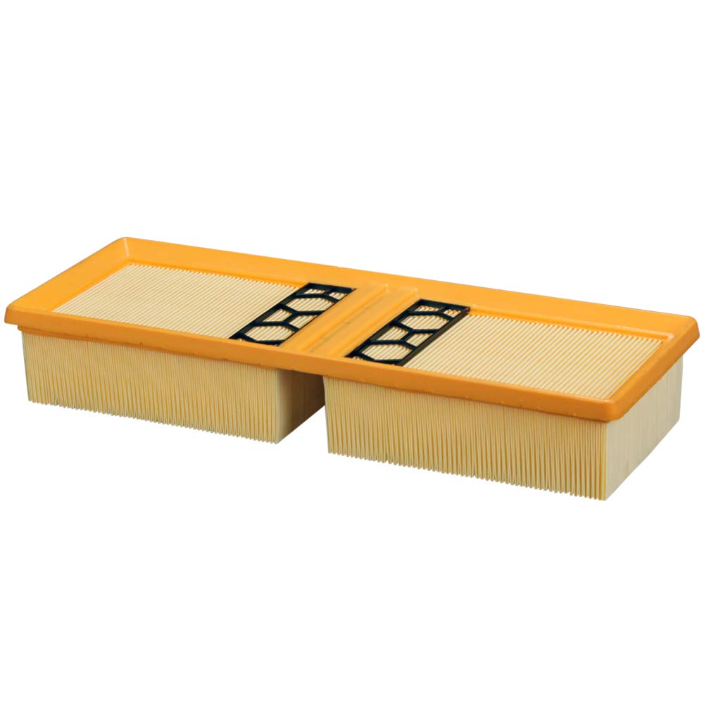 ECOGARD XA10670 filter media close-up highlighting pleats and particle capture