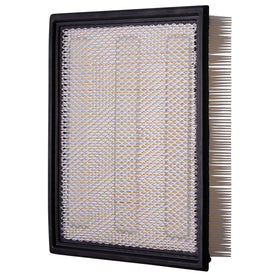 ECOGARD filter media close-up showing pleats and superior dust capture