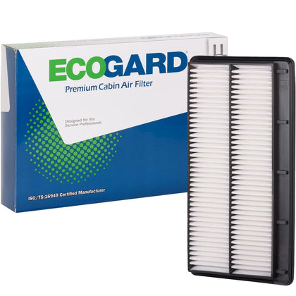 ECOGARD XA12027 front view showing shape and fit, for reliable intake protection