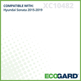 ECOGARD XC10482 installed in Hyundai Sonata cabin demonstrating cleaner air