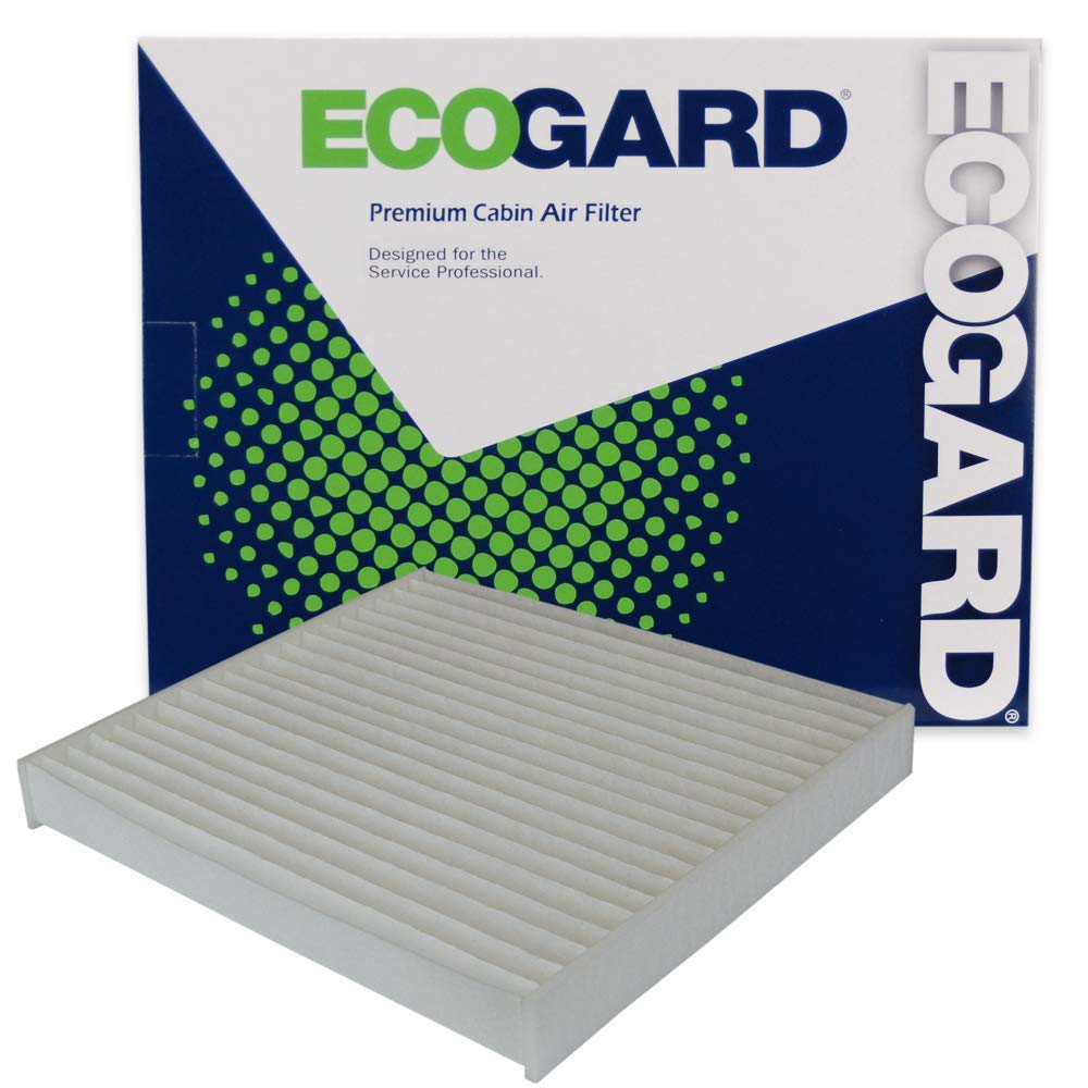 ECOGARD front view of cabin filter showing fit and clean airflow benefits