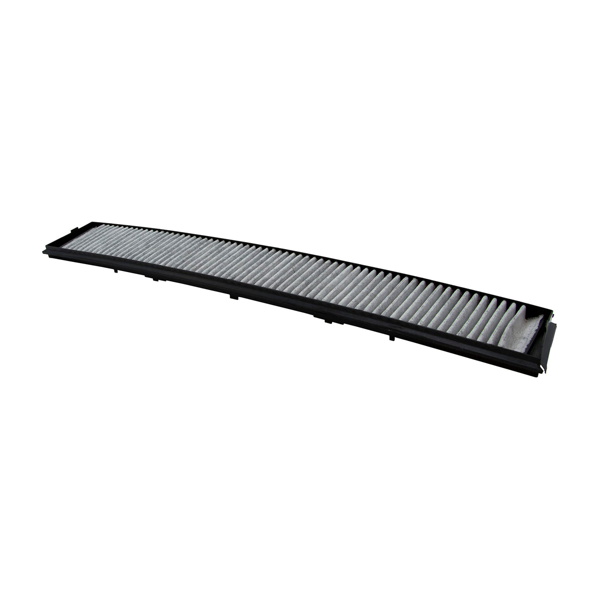 Activated charcoal layer detail on ECOGARD filter reducing odors from traffic and exhaust