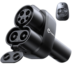 Ecogenix adapter front view showing solid build and compact profile for easier storage