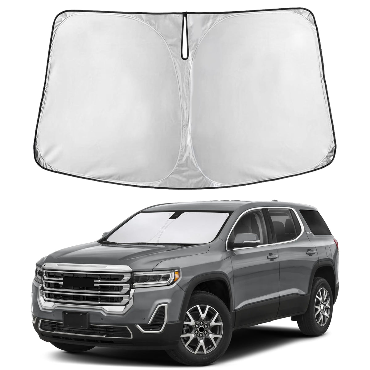 EcoNour front view showing full windshield coverage and precise fit benefit
