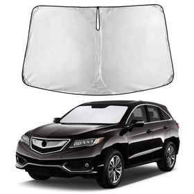 EcoNour sunshade front fit on Acura RDX windshield reducing interior heat