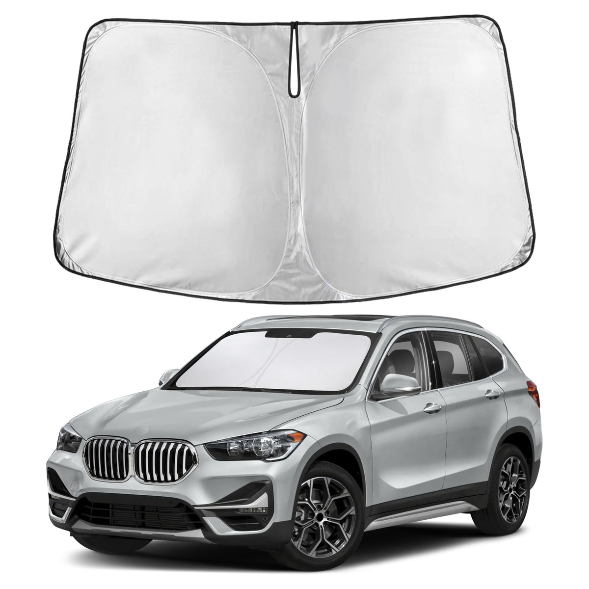 EcoNour front view showing full windshield fit and protection benefit