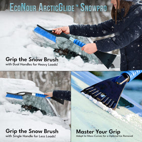 EcoNour close-up of PVC bristles showing gentle snow-clearing performance