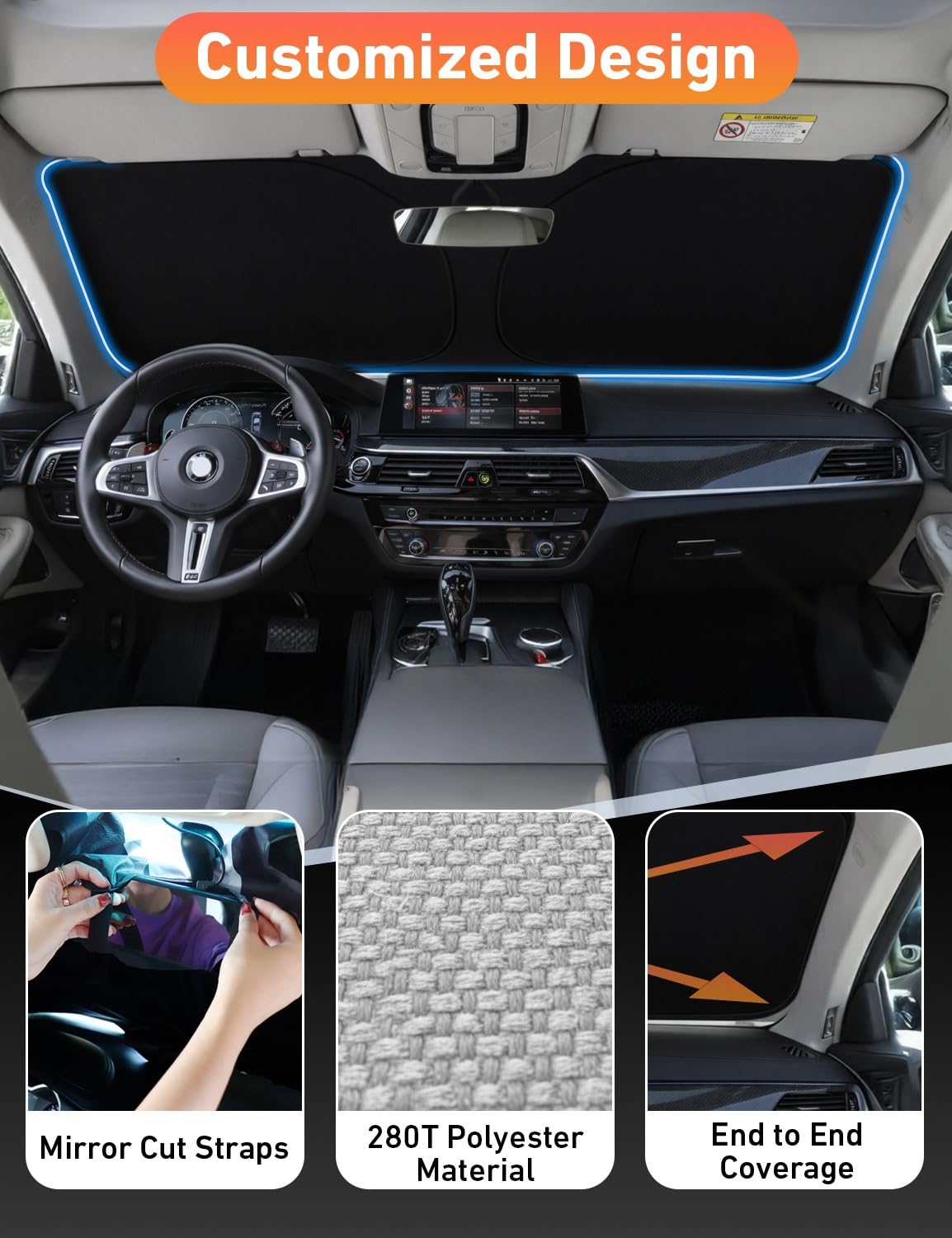 EcoNour folded compact storage in glovebox saving space and improving convenience