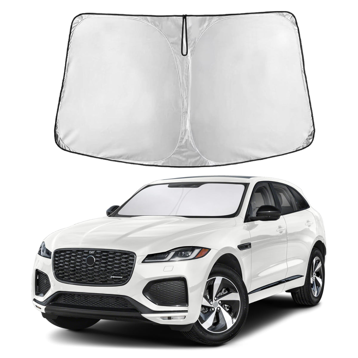 EcoNour front view showing full windshield coverage and clean fit
