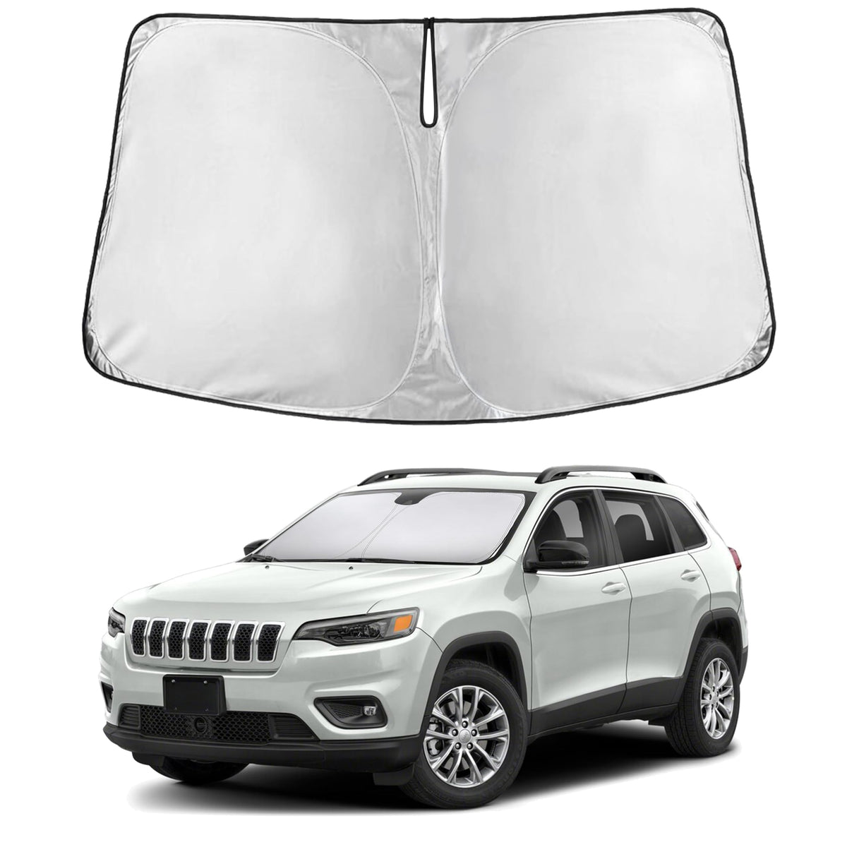 EcoNour front view showing tailored windshield fit and full coverage benefit