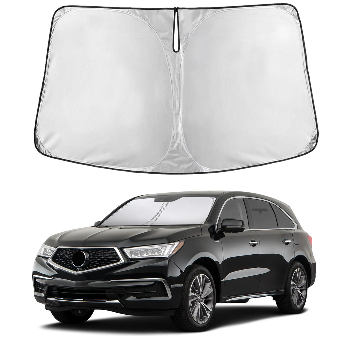 EcoNour front view showing full-fit for Acura MDX windshield and instant heat reduction