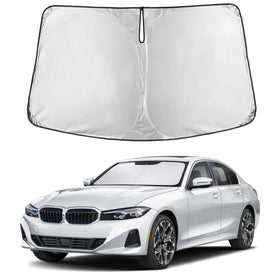 EcoNour front view showing exact-fit packaging for BMW 3 Series protecting interior