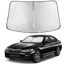 EcoNour front view showing full windshield coverage and neat fit