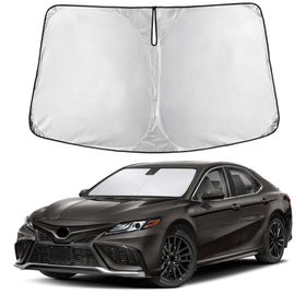 EcoNour front view showing full windshield coverage and quick protection