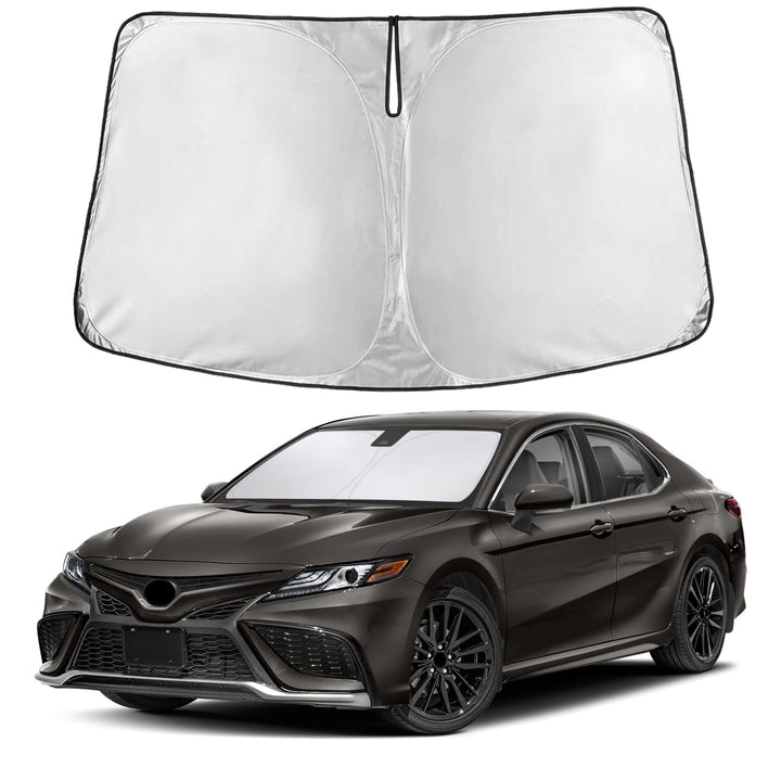 EcoNour front view showing full windshield coverage and quick protection