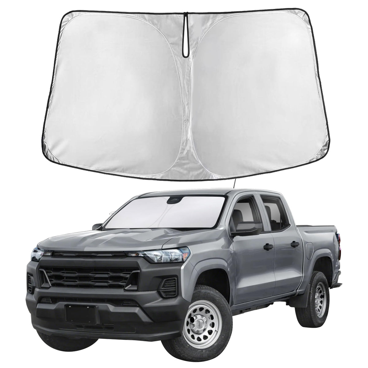EcoNour front packaging on Colorado showing full windshield coverage benefit