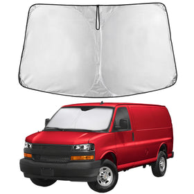 EcoNour front packaging showing Chevrolet Express fit and full-coverage benefit