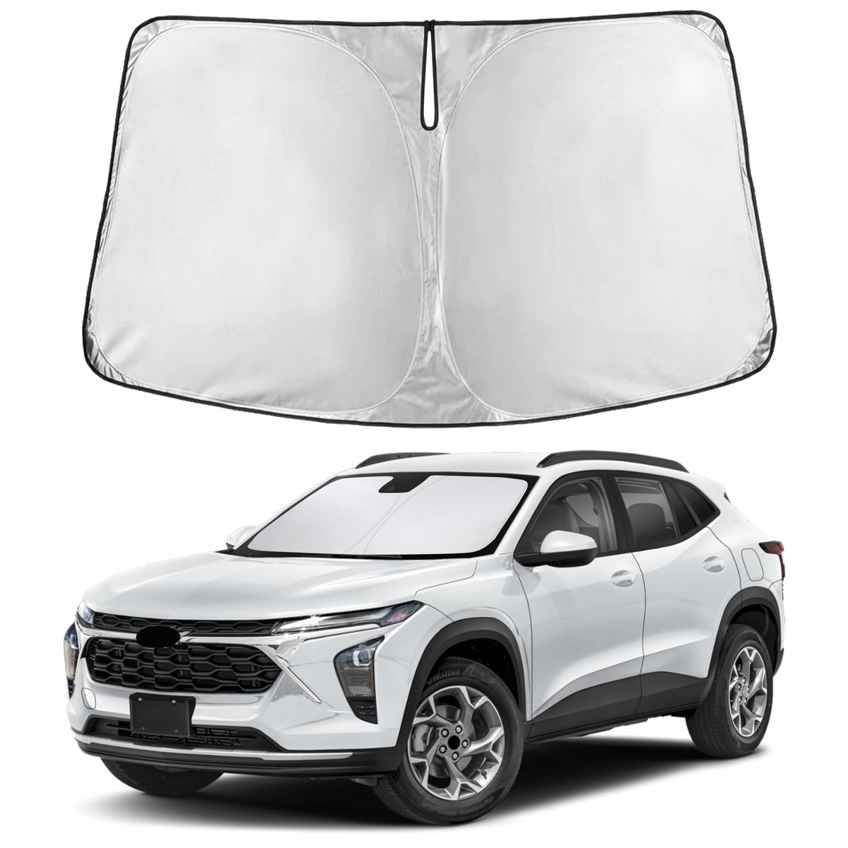 EcoNour front packaging showing full windshield coverage and vehicle-specific fit