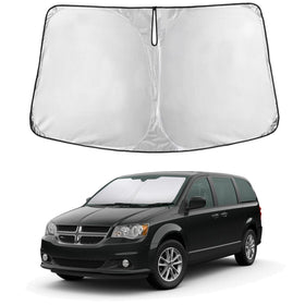 EcoNour front view showing full windshield coverage and protection