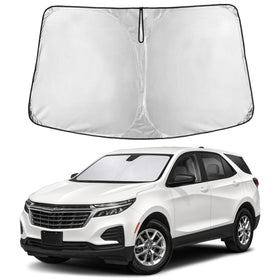 EcoNour front view showing full windshield coverage and neat fit benefit